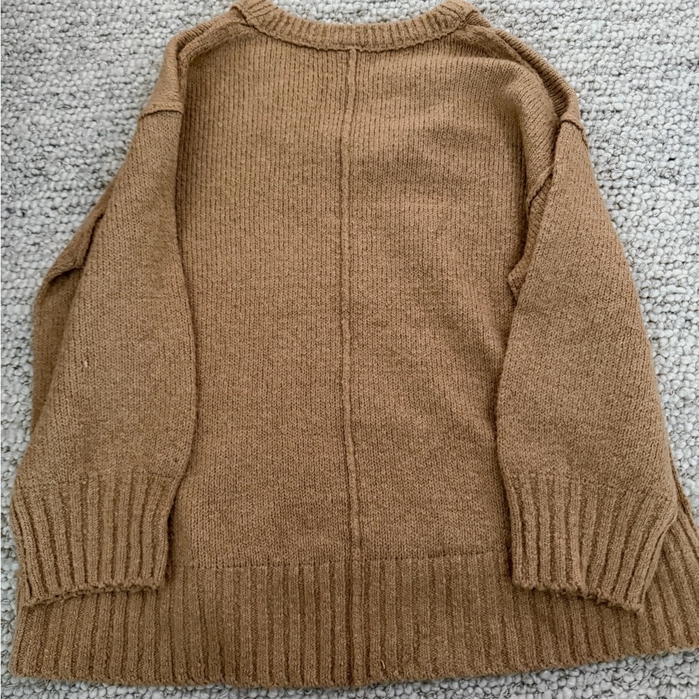 Free People Oversized Crew Neck Sweater - Picture 2 of 4